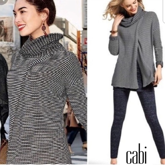 CABI Women’s Fergie Turtleneck Split Sweater - XXS - Picture 1 of 9